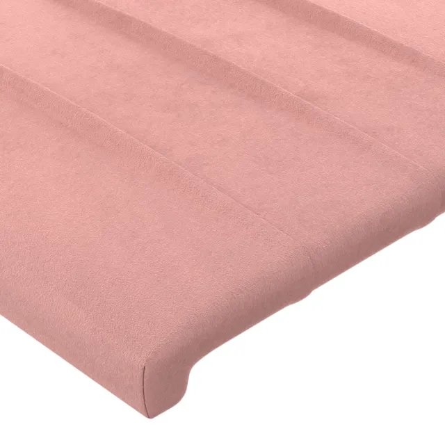 Tête de lit Rose 90x5x118/128 cm Velours