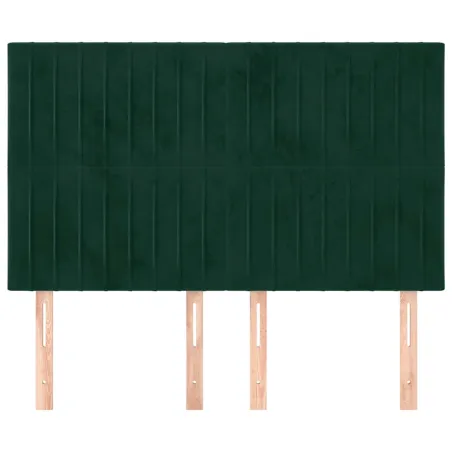 Tête de lit Vert foncé 144 x 5 x 118/128 cm Velours