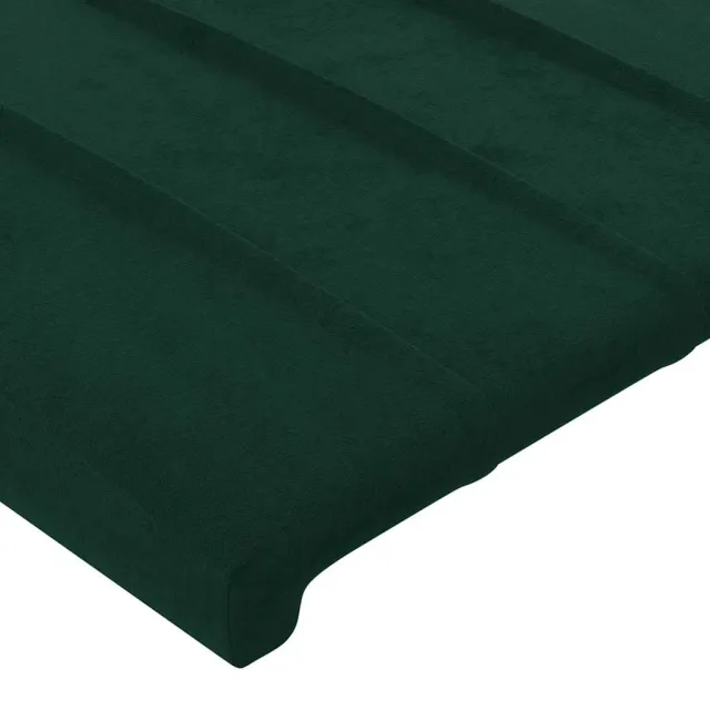 Tête de lit Vert foncé 144 x 5 x 118/128 cm Velours