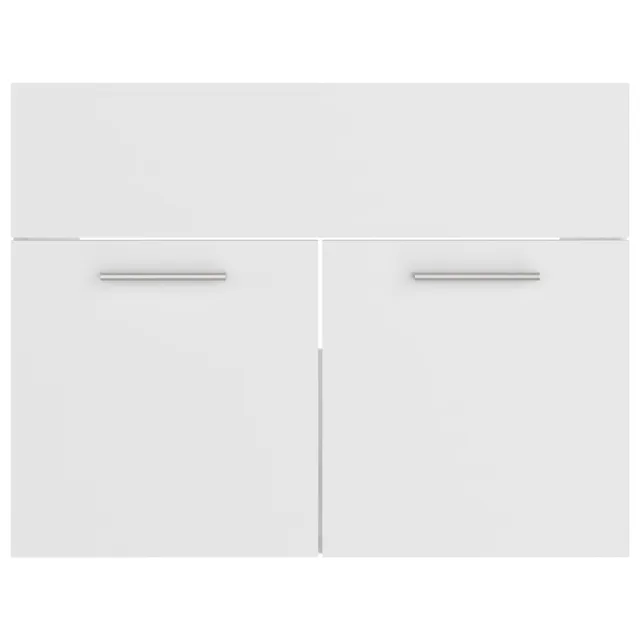 Ensemble de meubles de salle de bain Blanc Bois d'ingénierie