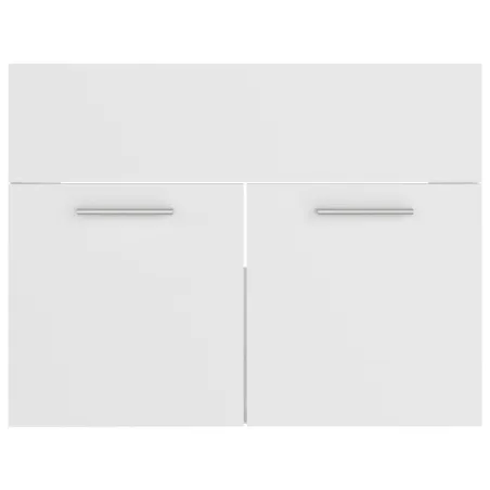 Ensemble de meubles de salle de bain Blanc Bois d'ingénierie