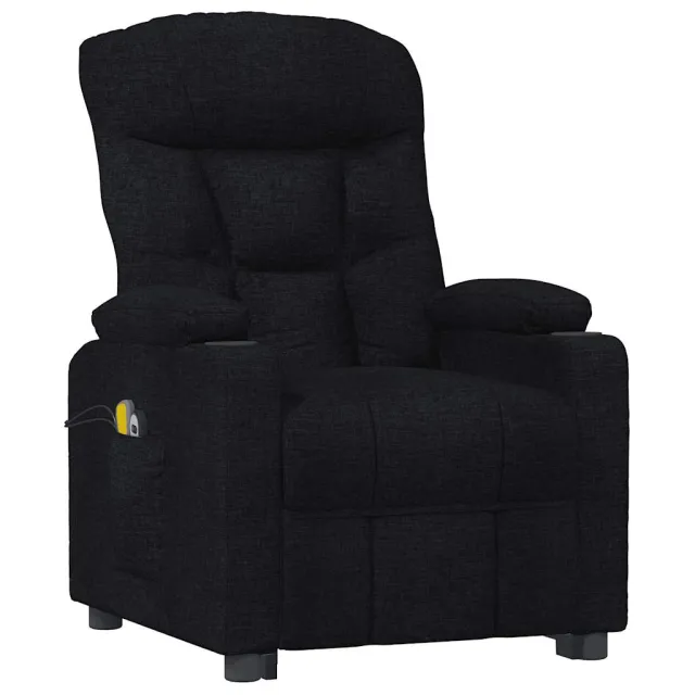 Fauteuil de massage Noir Tissu