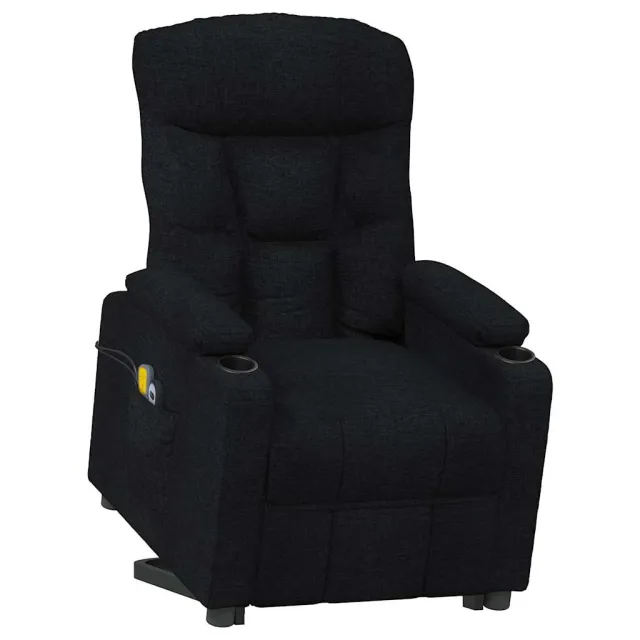 Fauteuil de massage Noir Tissu