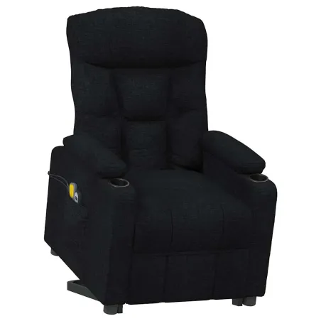 Fauteuil de massage Noir Tissu