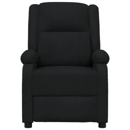 Fauteuil inclinable électrique Noir Tissu