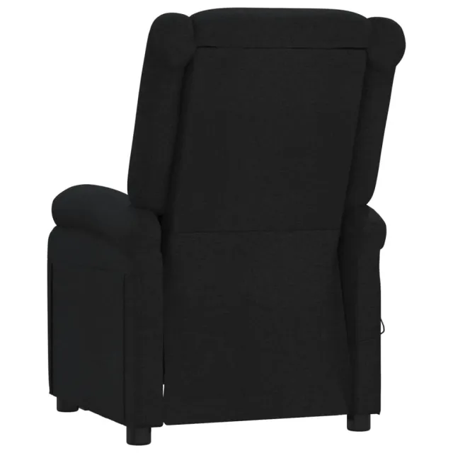 Fauteuil inclinable électrique Noir Tissu