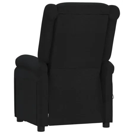 Fauteuil inclinable électrique Noir Tissu