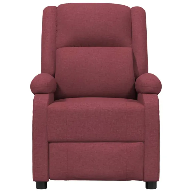 Fauteuil inclinable électrique Rouge bordeaux Tissu