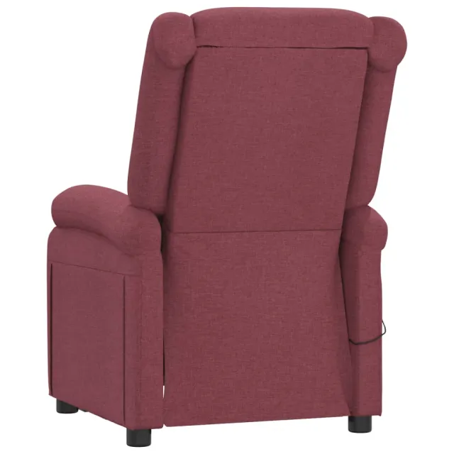 Fauteuil inclinable électrique Rouge bordeaux Tissu