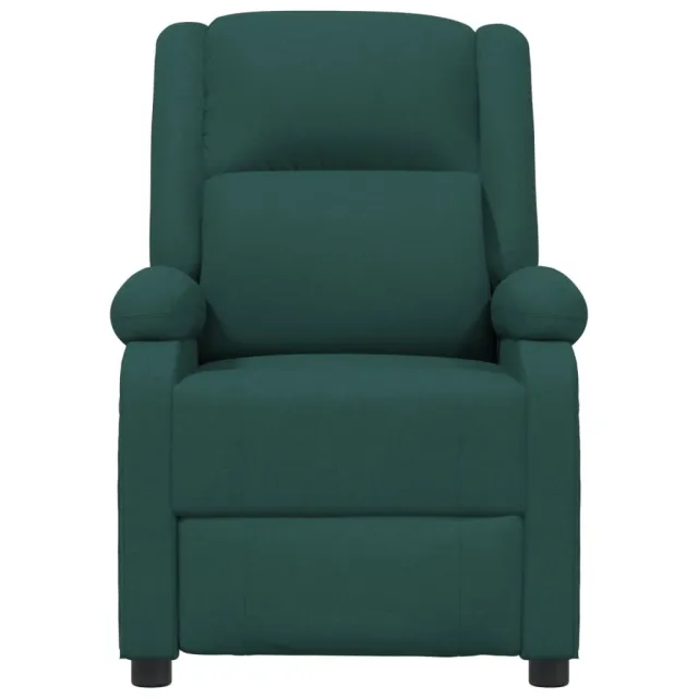 Fauteuil inclinable électrique Vert foncé Tissu