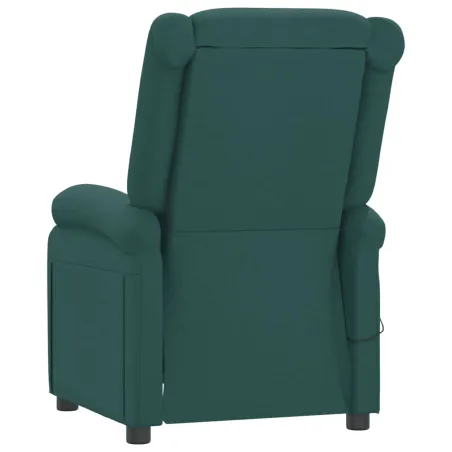 Fauteuil inclinable électrique Vert foncé Tissu
