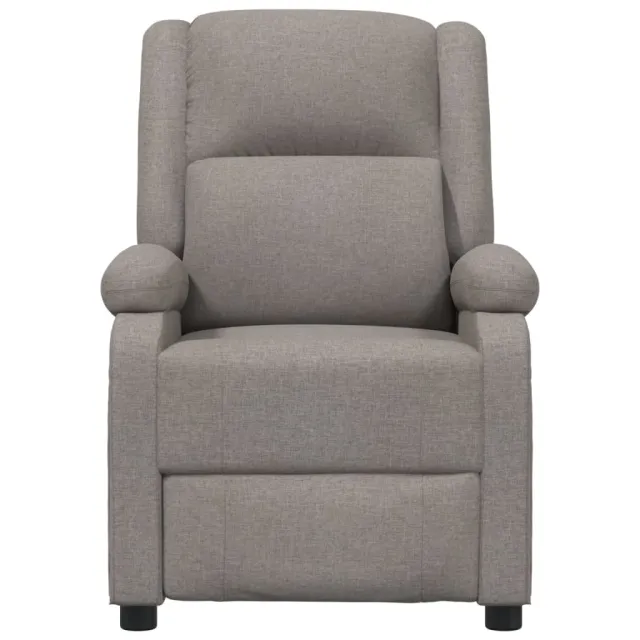 Fauteuil inclinable électrique Taupe Tissu