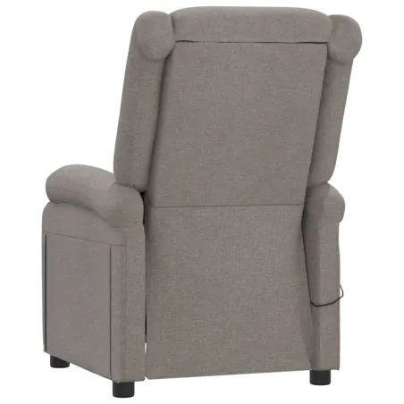 Fauteuil inclinable électrique Taupe Tissu
