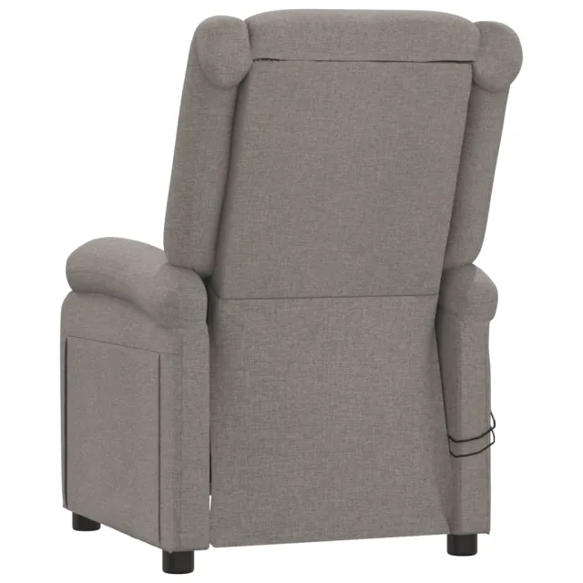 Fauteuil électrique de massage Taupe Tissu