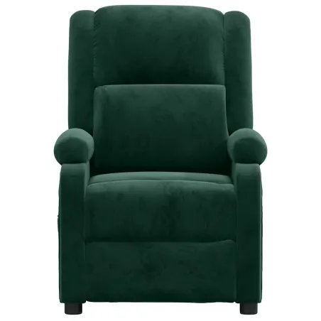 Fauteuil électrique de massage Vert foncé velours