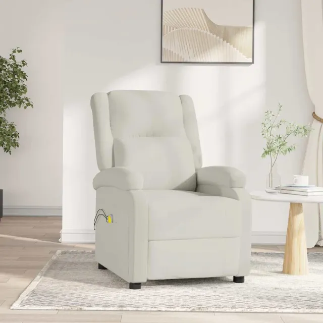 Fauteuil électrique de massage Crème Velours