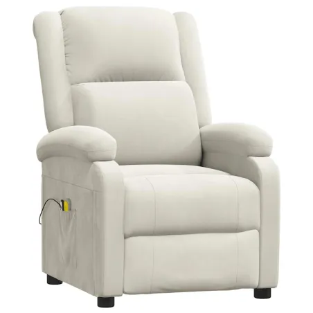 Fauteuil électrique de massage Crème Velours