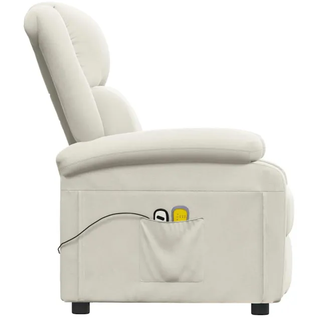 Fauteuil électrique de massage Crème Velours