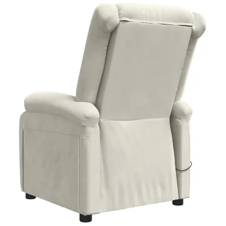 Fauteuil électrique de massage Crème Velours