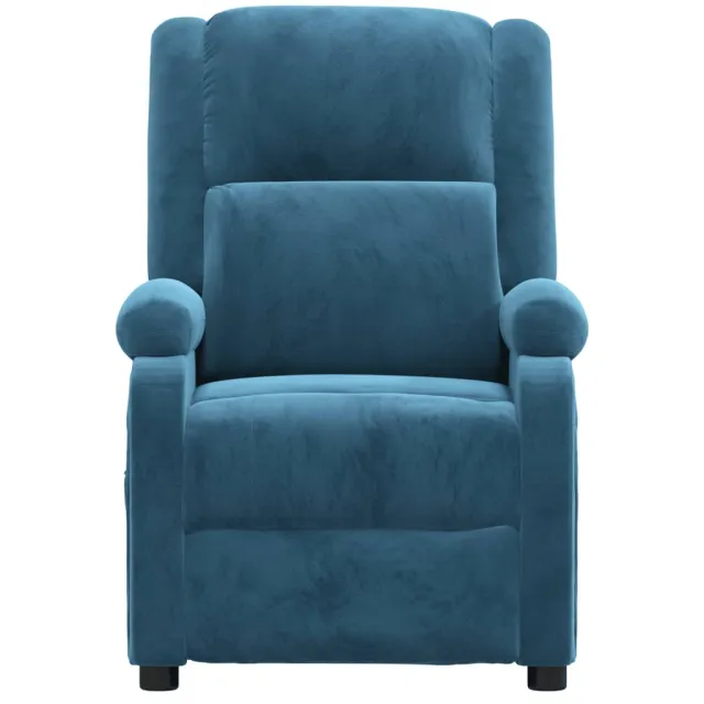 Fauteuil électrique de massage Bleu Velours