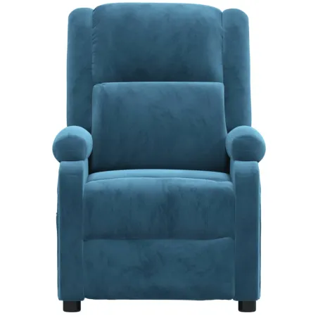 Fauteuil électrique de massage Bleu Velours