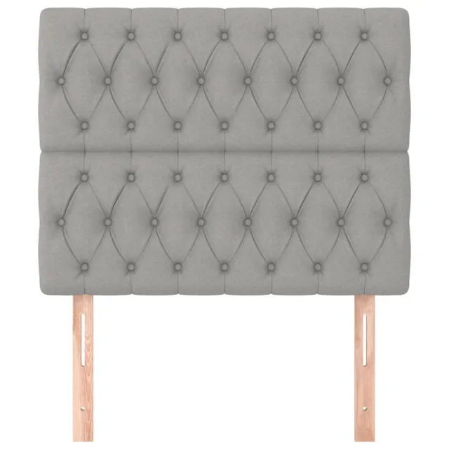 Tête de lit Gris clair 90x7x118/128 cm Tissu