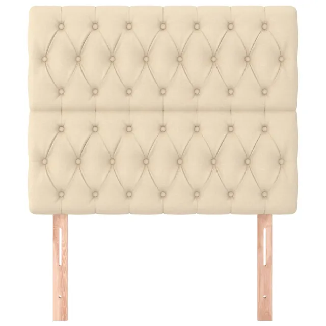 Tête de lit Crème 90x7x118/128 cm Tissu