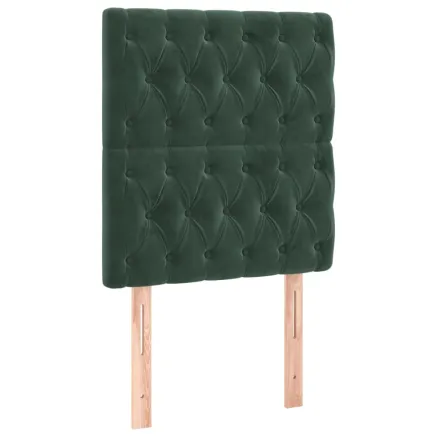 Tête de lit Vert foncé 80x7x118/128 cm Velours 2