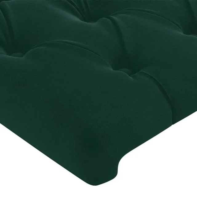 Tête de lit Vert foncé 80x7x118/128 cm Velours