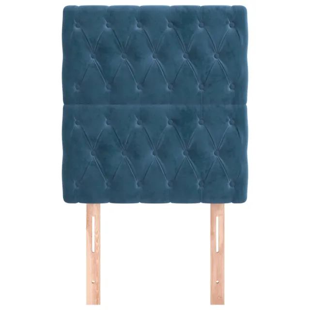 Tête de lit Bleu foncé 80x7x118/128 cm Velours