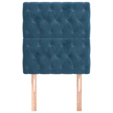 Tête de lit Bleu foncé 80x7x118/128 cm Velours