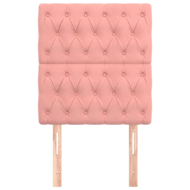 Tête de lit Rose 80x7x118/128 cm Velours