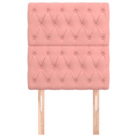 Tête de lit Rose 80x7x118/128 cm Velours