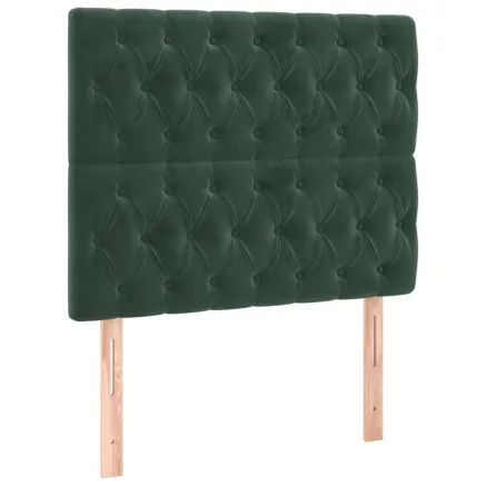 Tête de lit Vert foncé 100x7x118/128 cm Velours 2