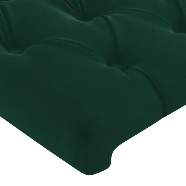 Tête de lit Vert foncé 100x7x118/128 cm Velours