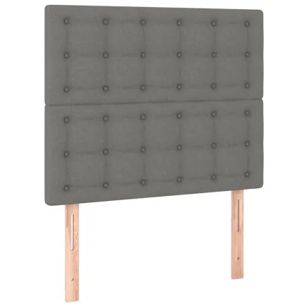 Tête de lit Gris foncé 90x5x118/128 cm Tissu 2