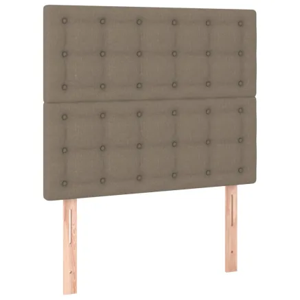 Tête de lit Taupe 90x5x118/128 cm Tissu 2
