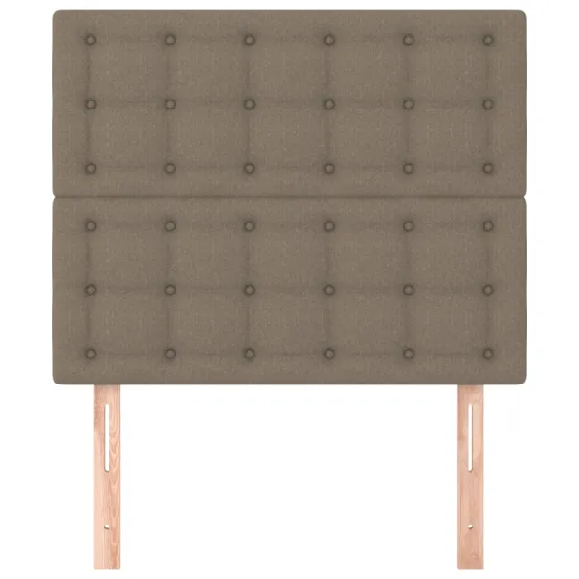 Tête de lit Taupe 100x5x118/128 cm Tissu
