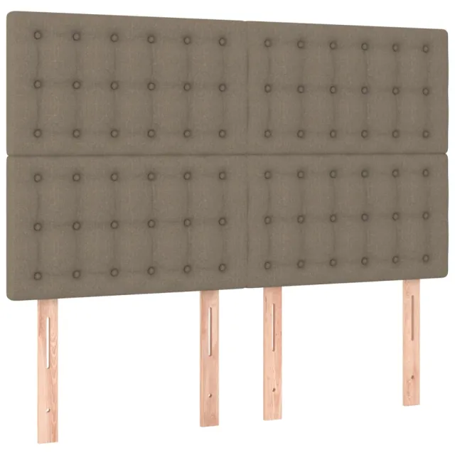 Tête de lit Taupe 144x5x118/128 cm Tissu
