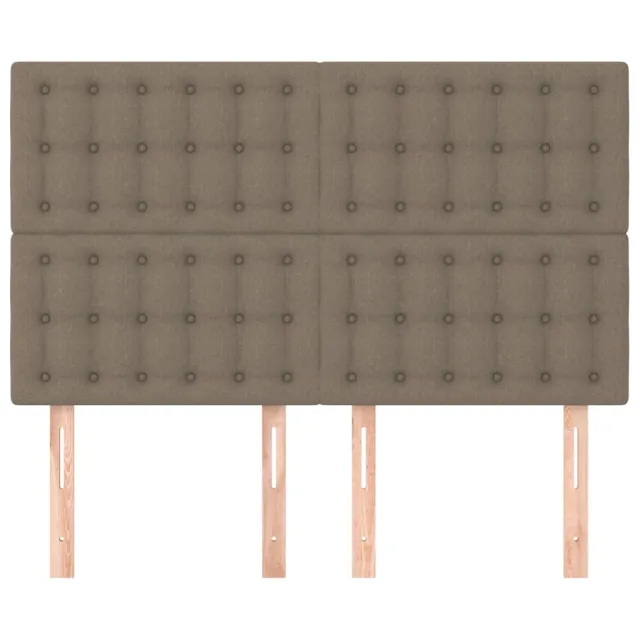 Tête de lit Taupe 144x5x118/128 cm Tissu