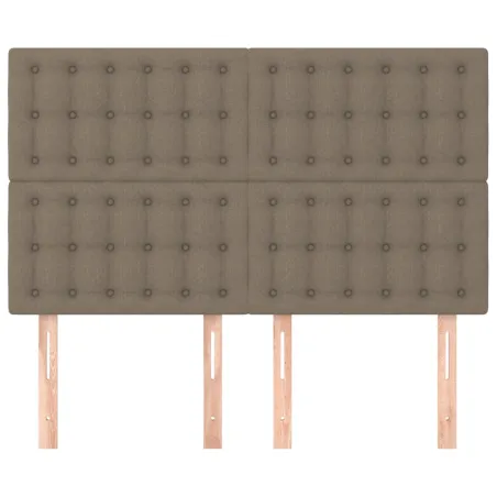 Tête de lit Taupe 144x5x118/128 cm Tissu