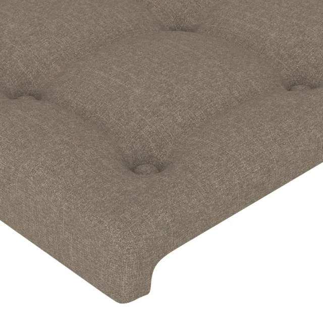 Tête de lit Taupe 144x5x118/128 cm Tissu
