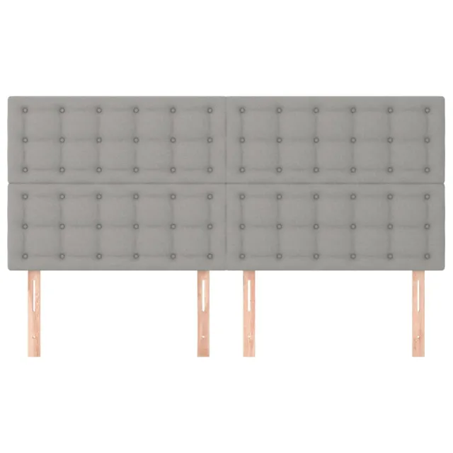 Tête de lit Gris clair 160 x 5 x 118/128 cm Tissu