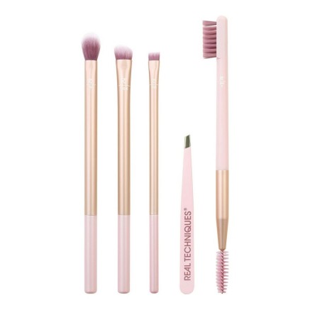 Set mit Schminkbürsten Real Techniques Natural Beauty Eye 5 Stücke (