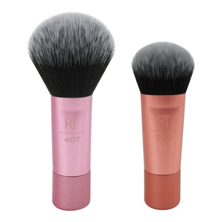 Set di Pennelli per il Trucco Real Techniques Mini Brush Duo 2 Pezzi (