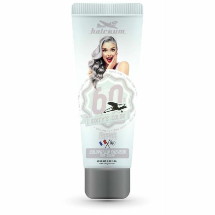 Demi-permanentes Färbemittel Hairgum Sixty's Color silver pink (60 ml