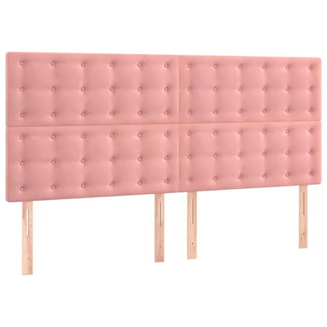 Tête de lit Rose 180x5x118/128 cm Velours