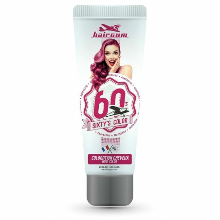 Colorazione Semipermanente Hairgum Sixty's Color Melanzana (60 ml)