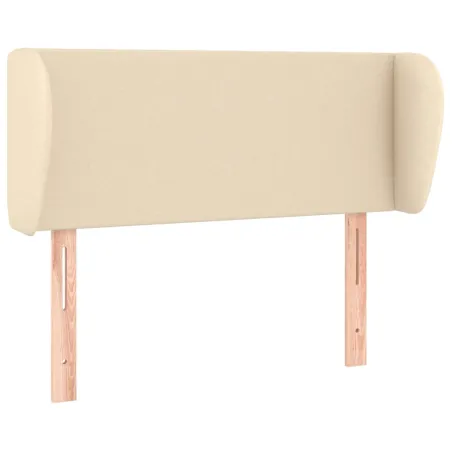 Tête de lit avec oreilles Crème 83x23x78/88 cm Tissu