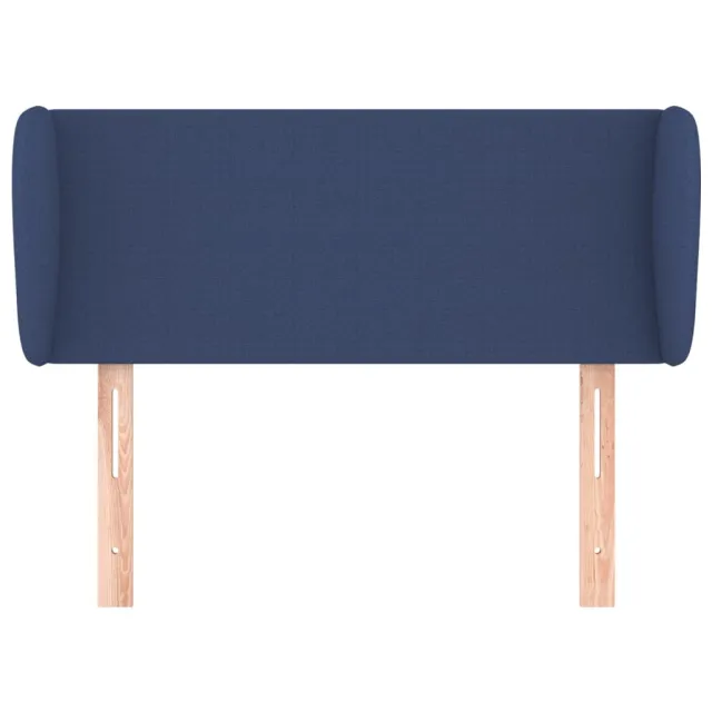 Tête de lit avec oreilles Bleu 83x23x78/88 cm Tissu